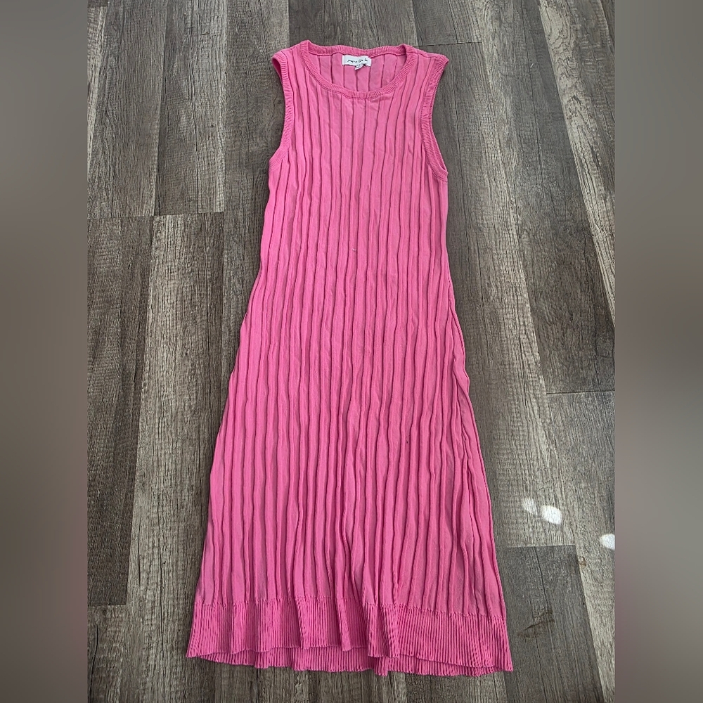 JACQUIE THE LABEL PINK CSBLE KNIT SLEEVELESS KNIT DRESS MIDI PINK revolve Preppy